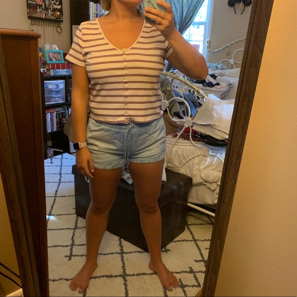 American Eagle Ribbed Shirt